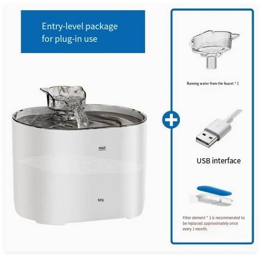 Automatic Cat Water Fountain – Filtered Fresh Water Dispenser for Cats & Dogs