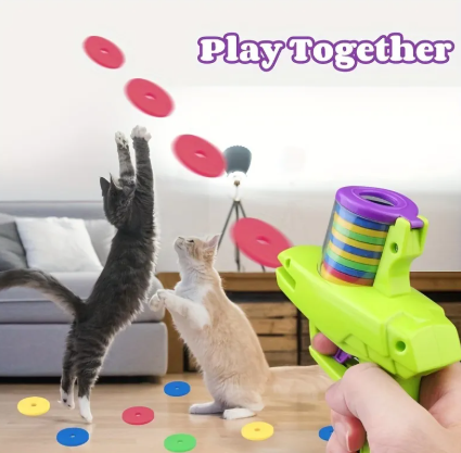 Cat Disc Launcher Toy — Keep Your Cat Busy for Hours