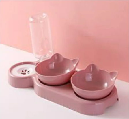 Anti-Tip Cat Bowl Feeder — No More Spills, No More Mess
