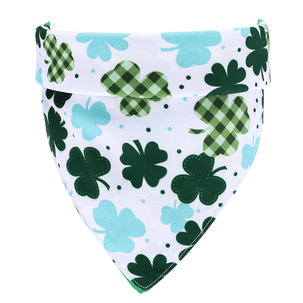Cotton Plaid Pet Bandana – Soft Scarf & Saliva Towel for Small Dogs & Cats