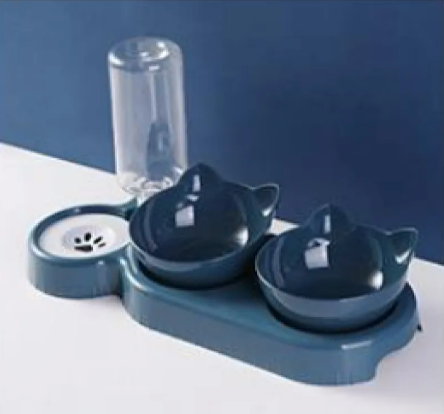 Anti-Tip Cat Bowl Feeder — No More Spills, No More Mess