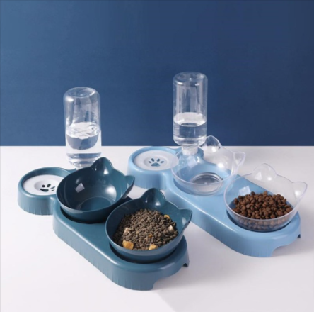 Anti-Tip Cat Bowl Feeder — No More Spills, No More Mess