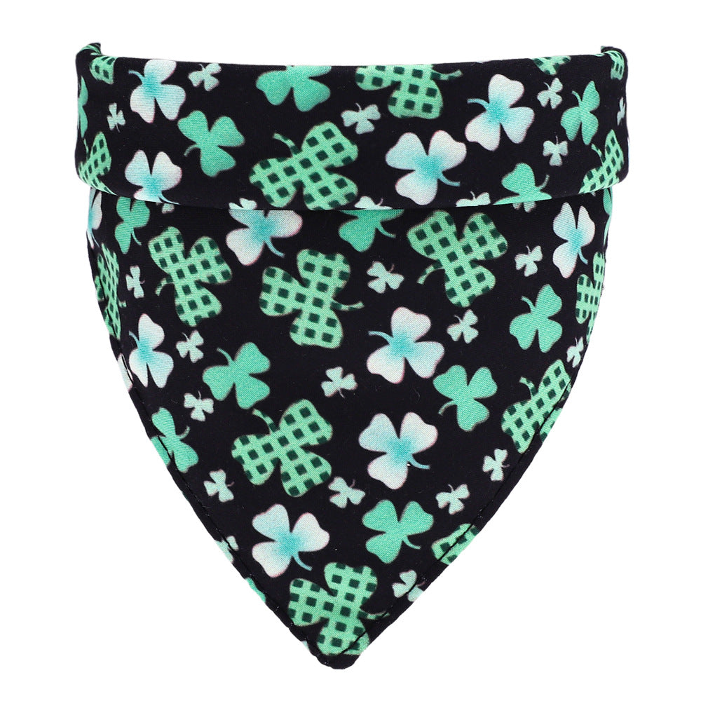 Cotton Plaid Pet Bandana – Soft Scarf & Saliva Towel for Small Dogs & Cats